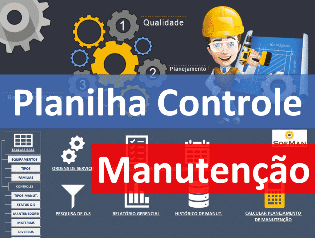 Controle de manutenção Planilhas Excel ExcelCoaching