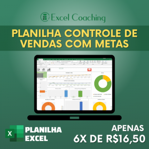 Planilha Controle De Vendas Metas Vendedor Clientes Relat Rios