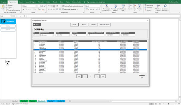 Planilha De Controle De Medicamentos Em Excel Vba Planilhas Excel Excelcoaching