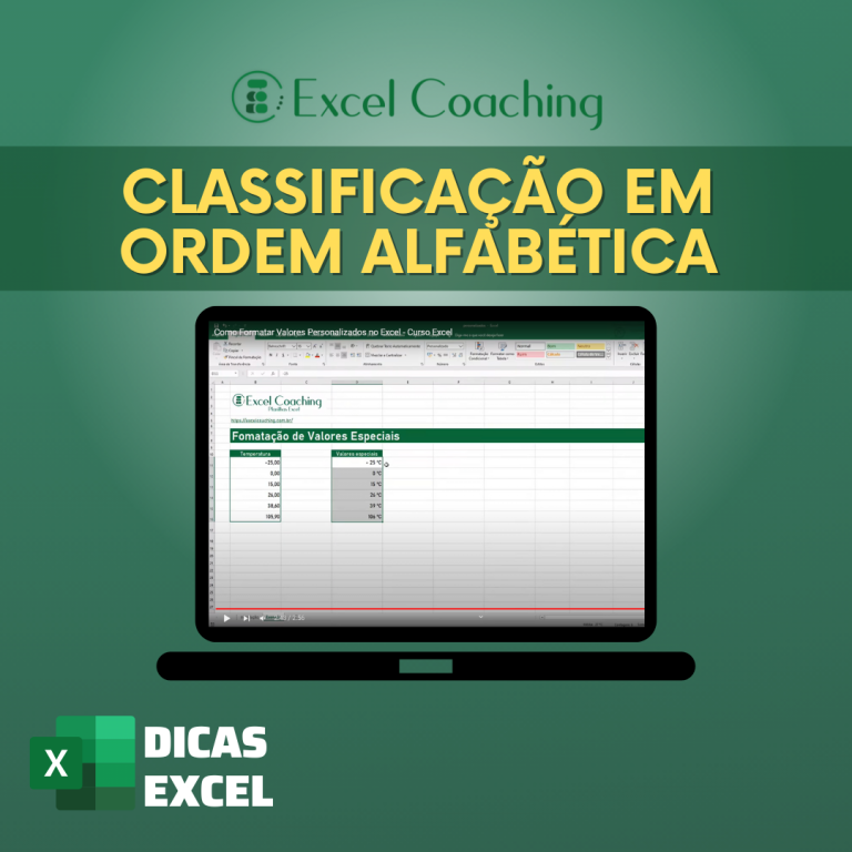 Como Classificar Em Ordem Alfab Tica No Excel