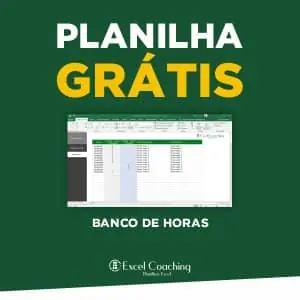 Planilha Banco de Horas Compensação em Excel Grátis