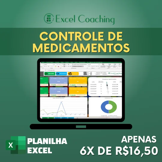Planilha Controle de Medicamentos Excel