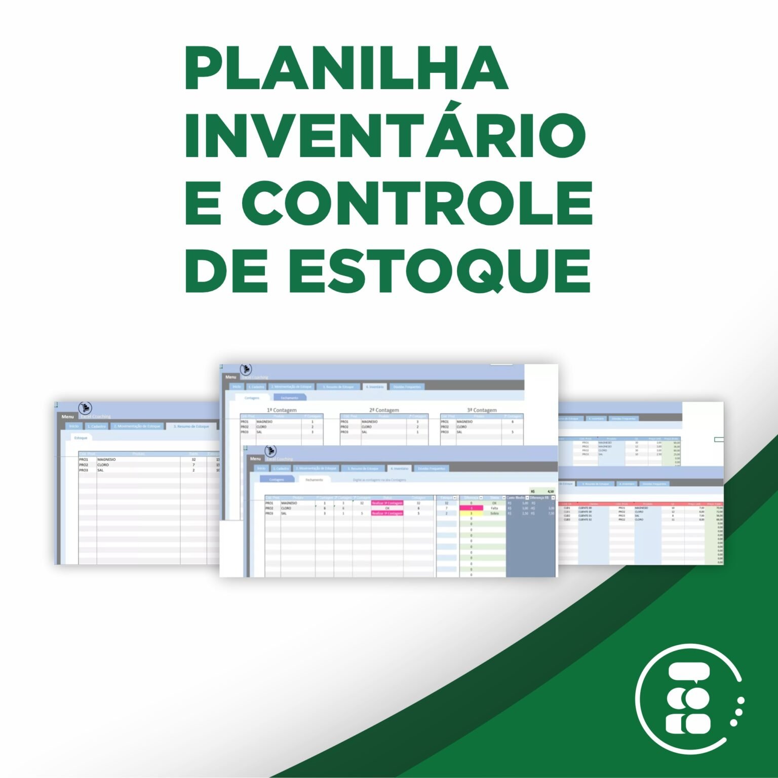 Planilha Inventário E Controle De Estoque Excel 9366