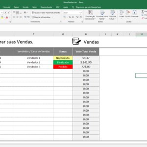 Planilha Controle De Vendas Com Metas Vendedor Clientes Relat Rios Dashboards Produtos