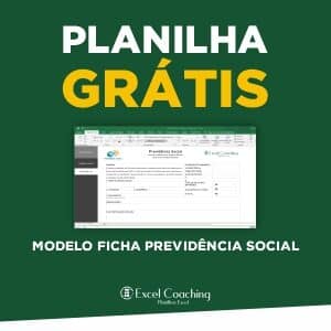 Planilha Grátis Modelo Ficha Previdência Social Excel