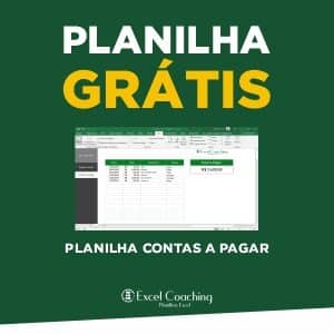 Planilha Grátis Contas a Pagar Excel