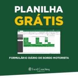 Planilha Grátis Formulário Diario de Bordo Motorista em Excel