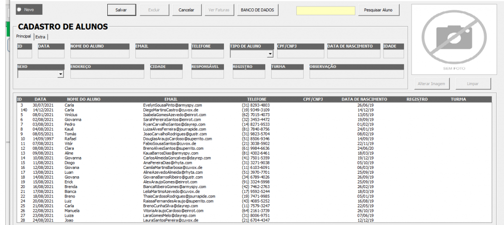 Planilha Controle De Mensalidades De Escolares Planilhas Excel Excelcoaching