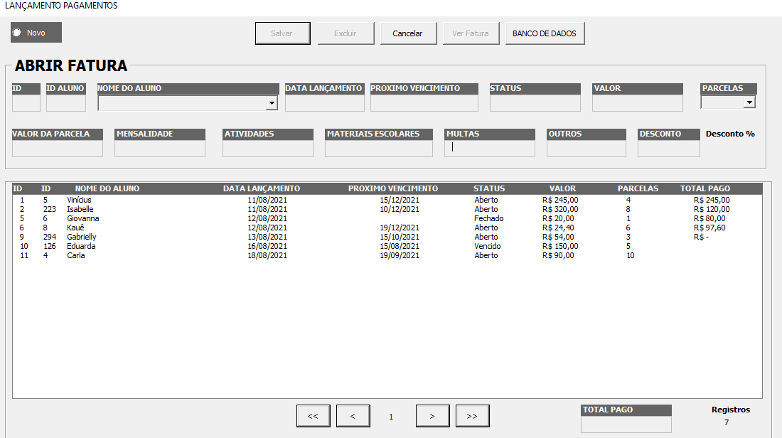 Planilha de notas escolares (para professores) 5.0 no Excel