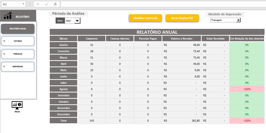 Planilha de notas escolares (para professores) 5.0 no Excel