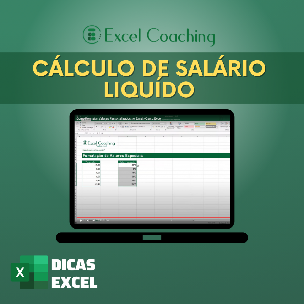 Cálculo De Salário Líquido Planilha Excel Grátis Para Usar 7689