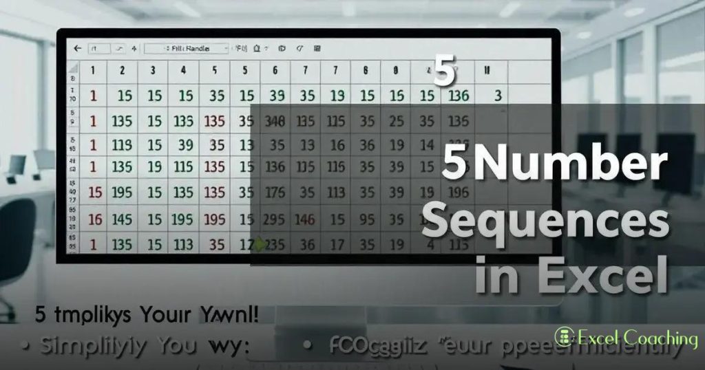 5 Passos para Criar Sequência de Números no Excel