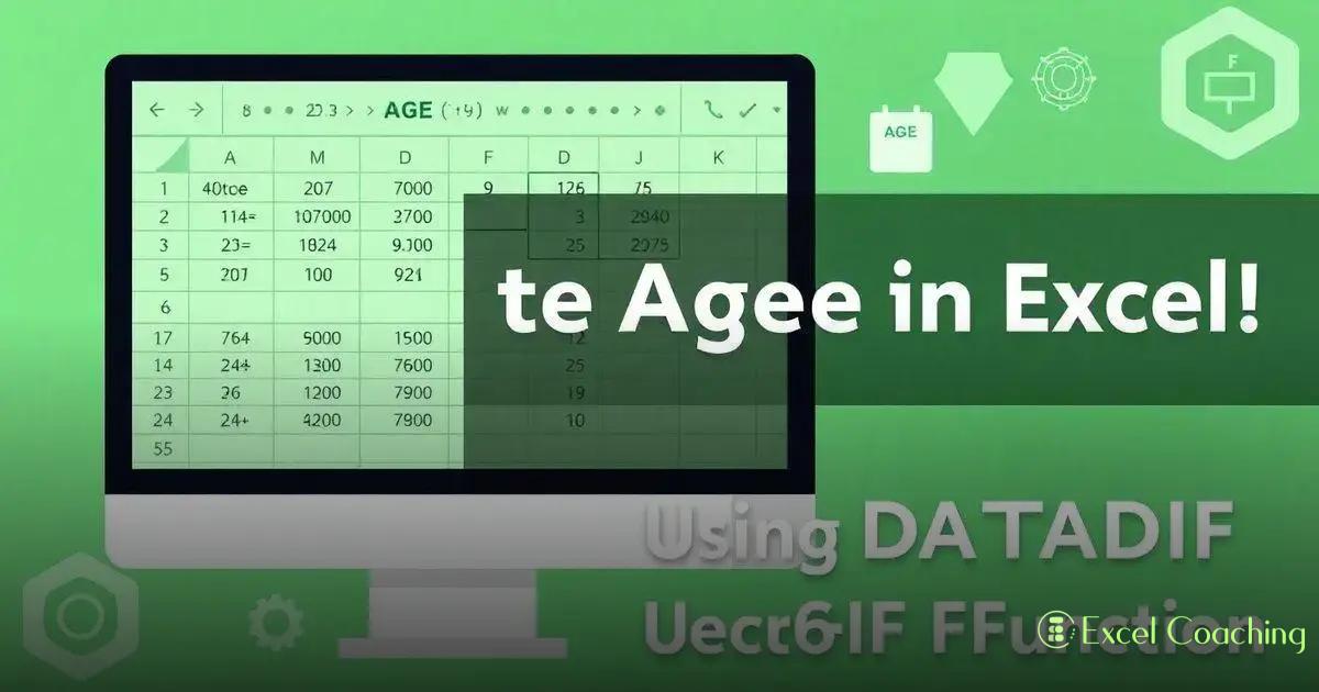 Como Calcular Idade no Excel com a Função DATADIF