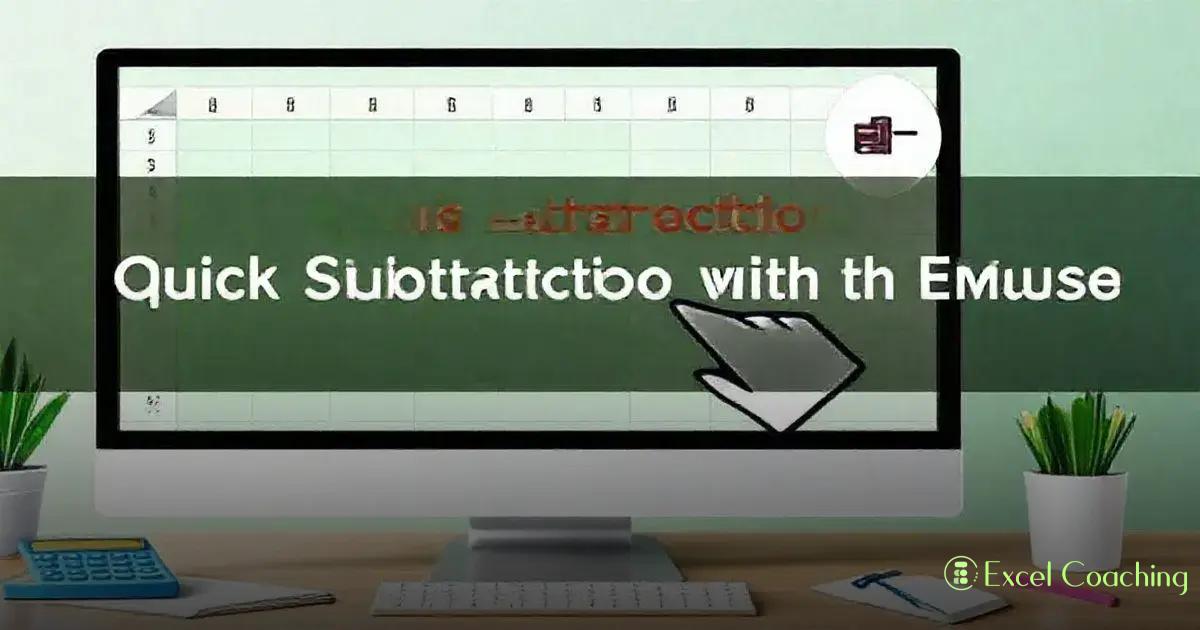 Subtração Rápida com o Mouse