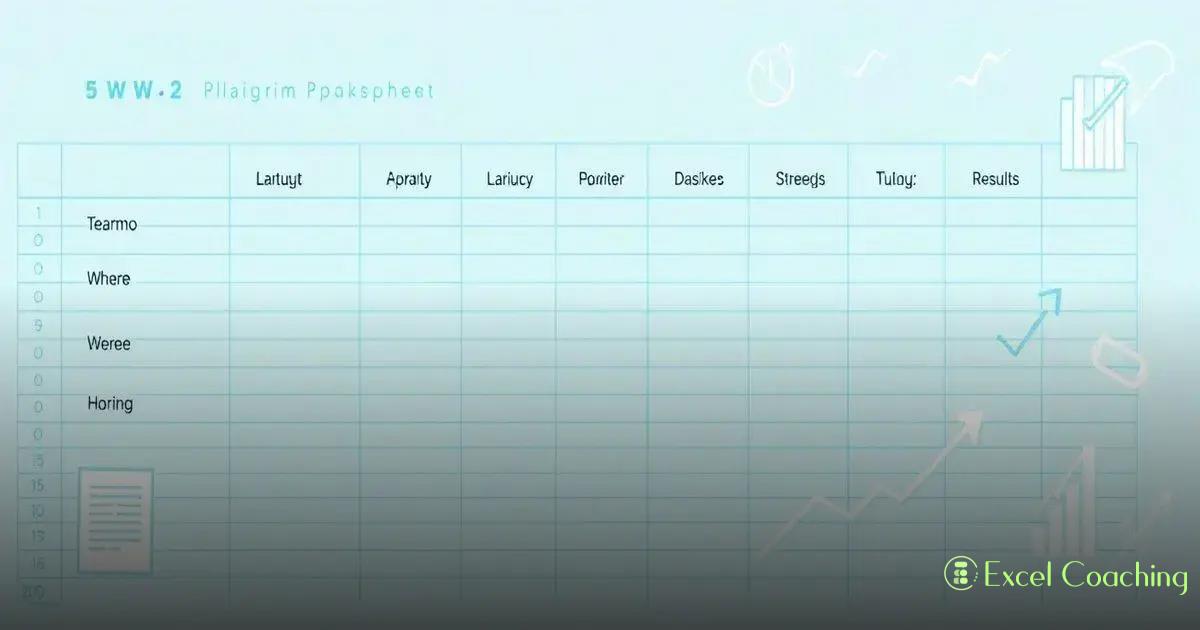 Planilha 5W2H: Organize e Execute seus Projetos