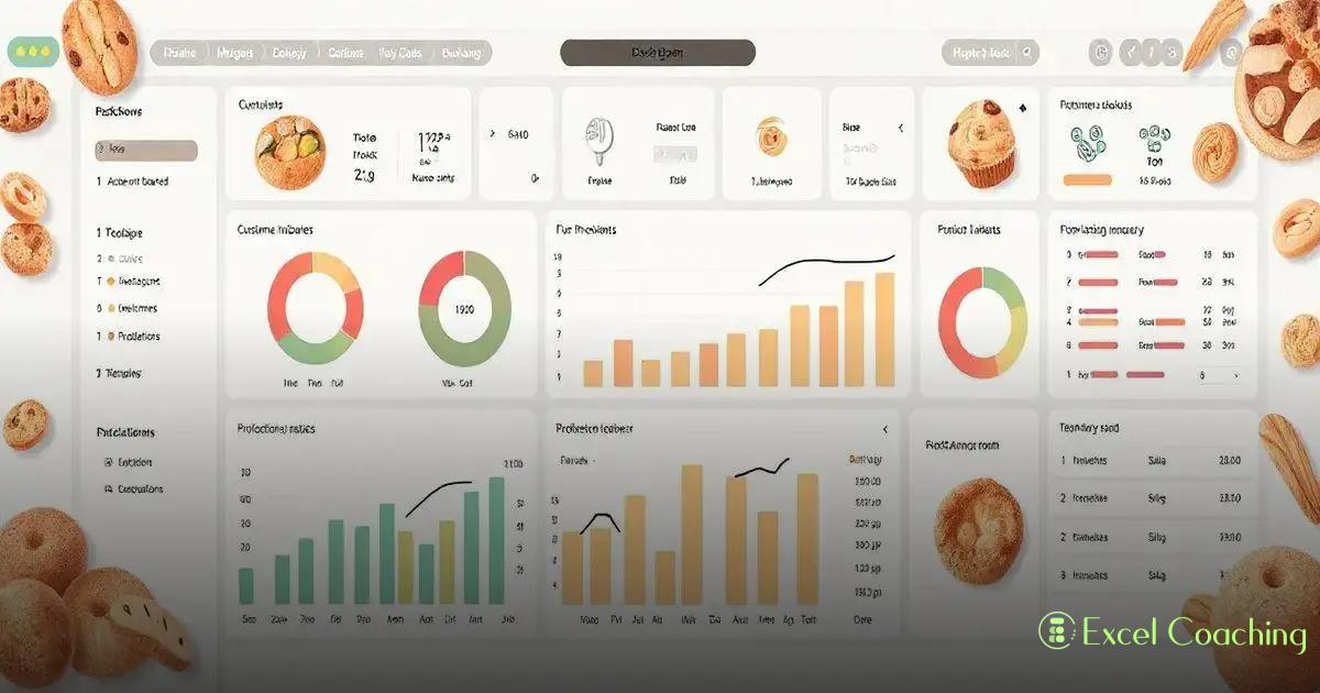 Planilha dashboard para gestão de padaria