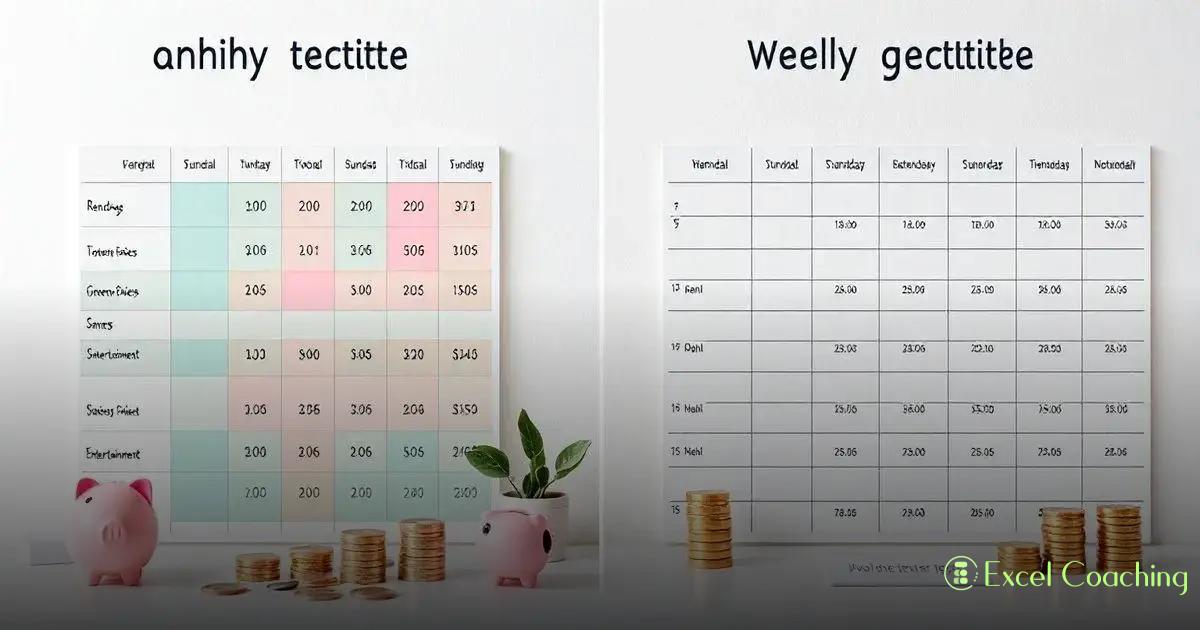 Tabela mensal versus tabela semanal