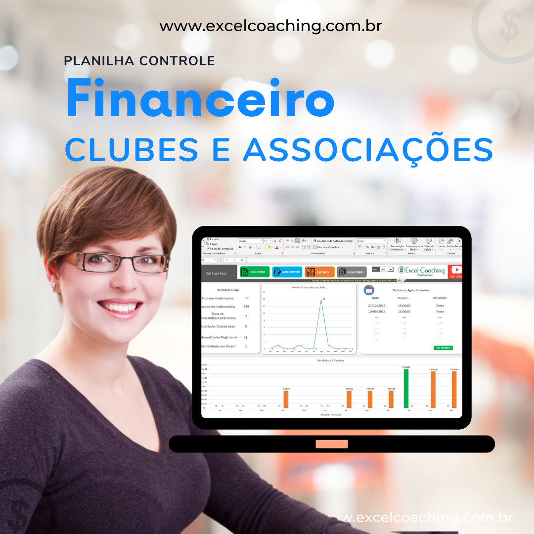 planilha de controle financeiro para clubes e associações