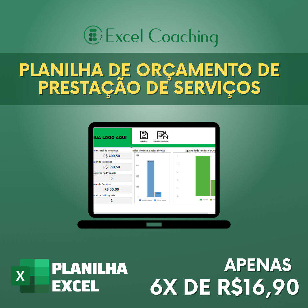 Planilha de Orçamento de Prestação de Serviços