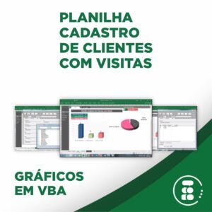 Planilha Cadastro De Clientes Com Visitas, Gráficos Em Vba