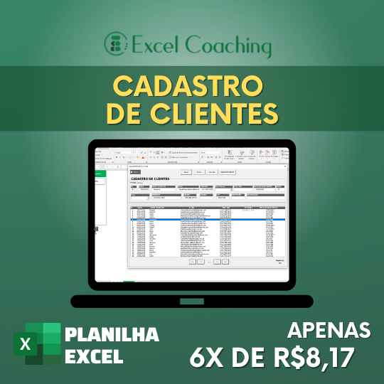 Planilha Cadastro de Clientes Excel