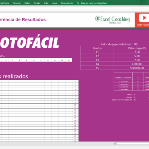 Planilha Conferência Lotofacil