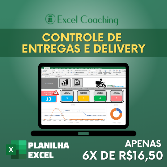 Planilha Controle de entregas e Delivery
