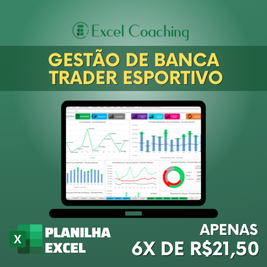 Planilha Gestão de Banca e Trader Esportivo