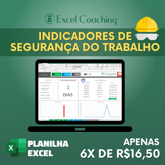 Planilha Indicadores de Segurança do Trabalho