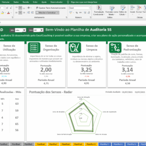 planilha auditoria 5s metodo kaizen 5
