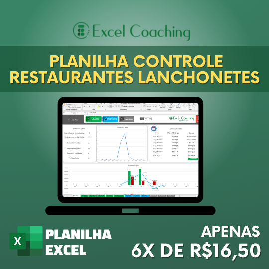 planilha para restaurantes lanchonetes