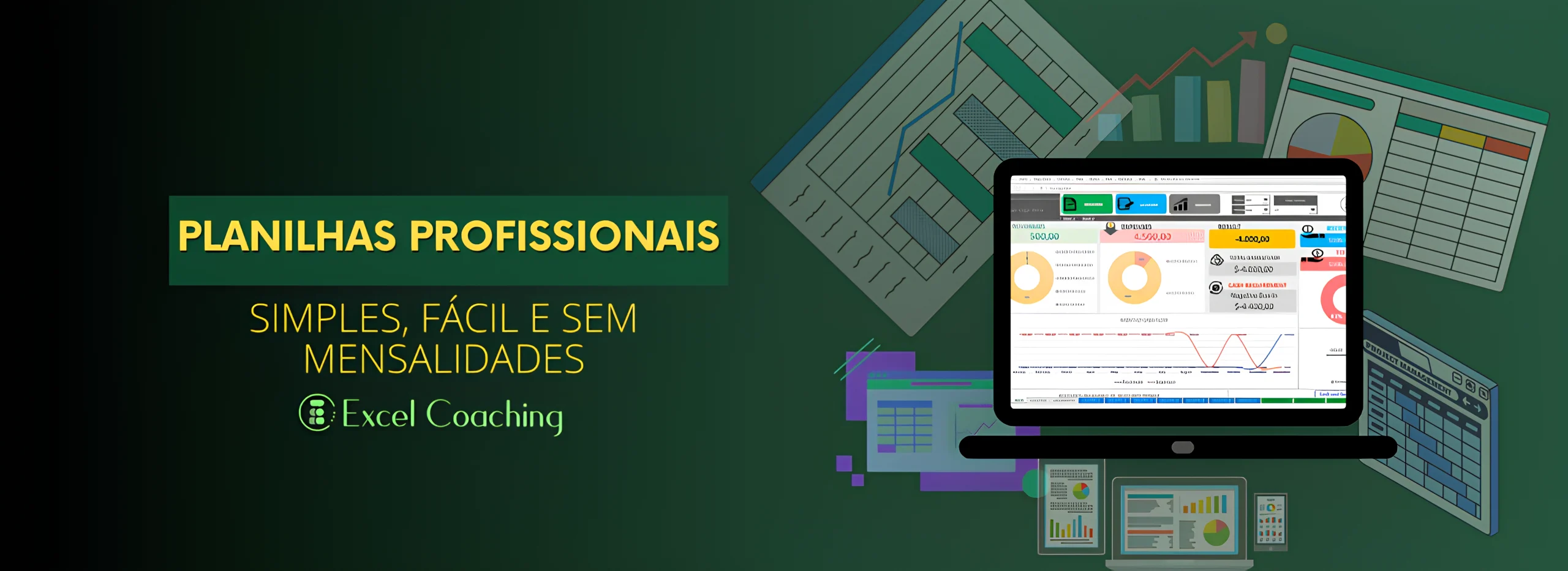 Planilhas em Excel e Planilhas Google 3 Planilhas prontas profissinais