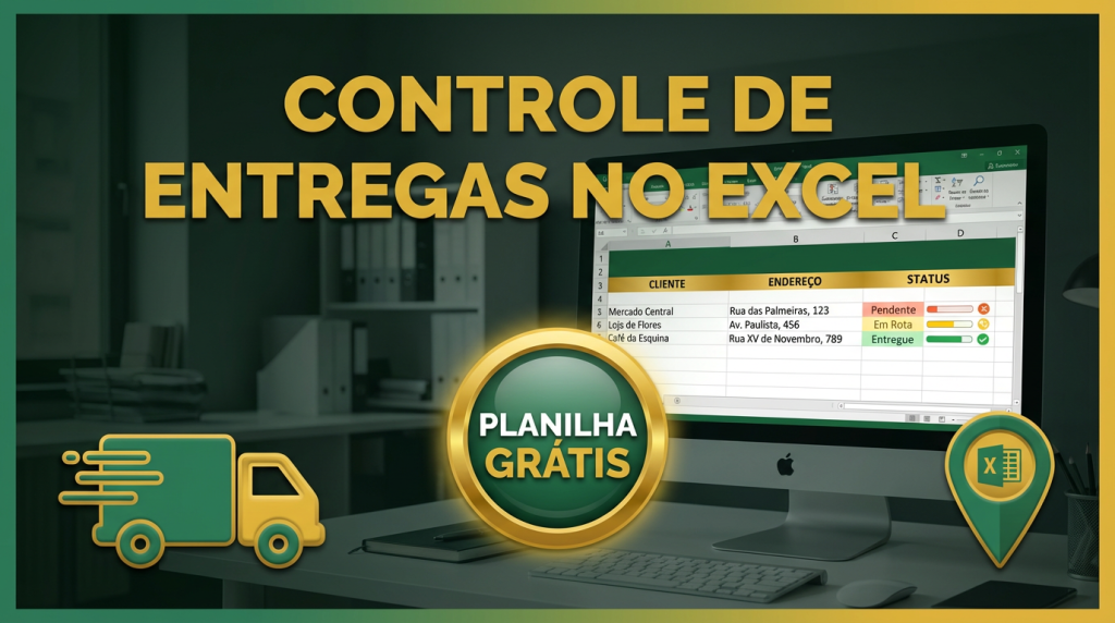 Planilha de Controle de Entregas no Excel - Modelo Grátis