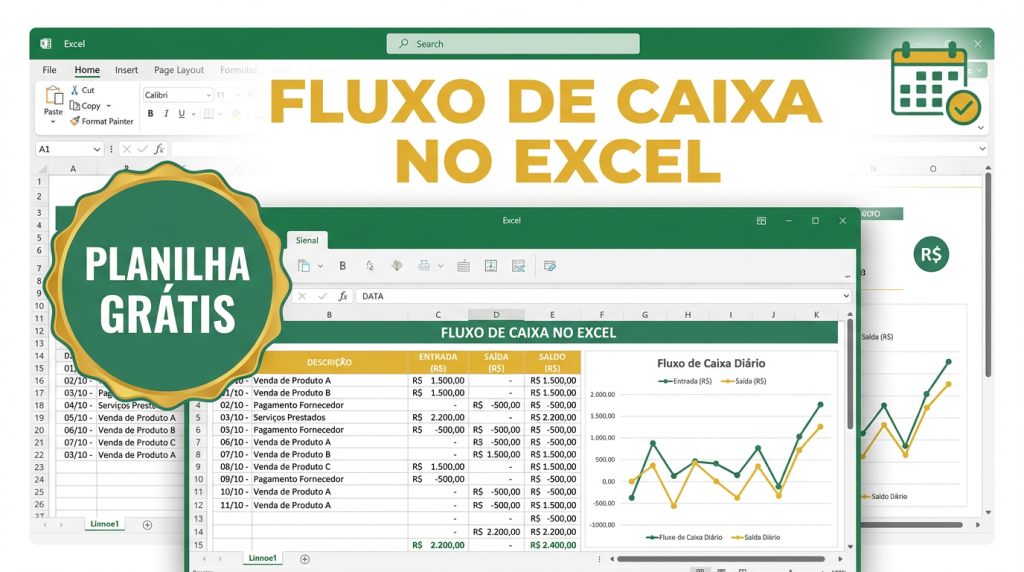 Planilha de Fluxo de Caixa no Excel - Modelo Grátis