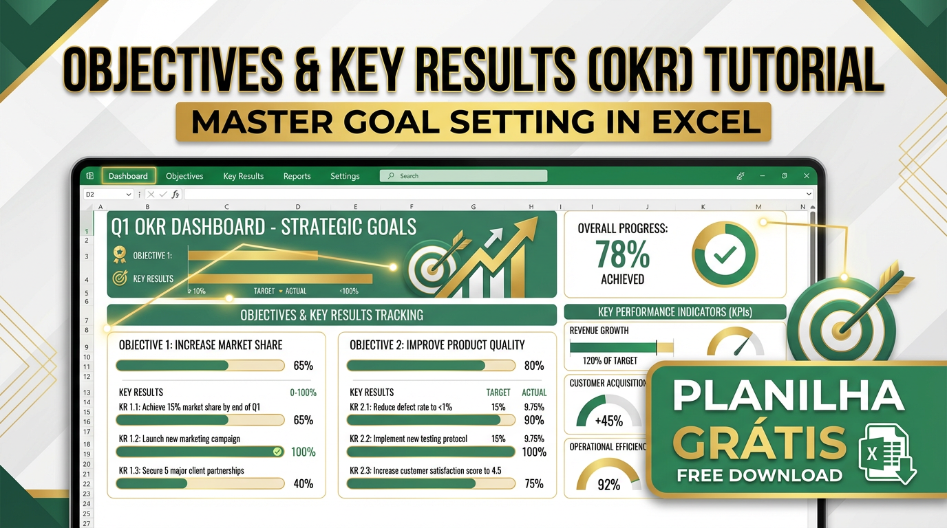 OKR no Excel: Como Definir Metas Ambiciosas e Alcançá-las + Planilha ...