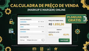 Calculadora de Preço de Venda (Markup e Margem) Online