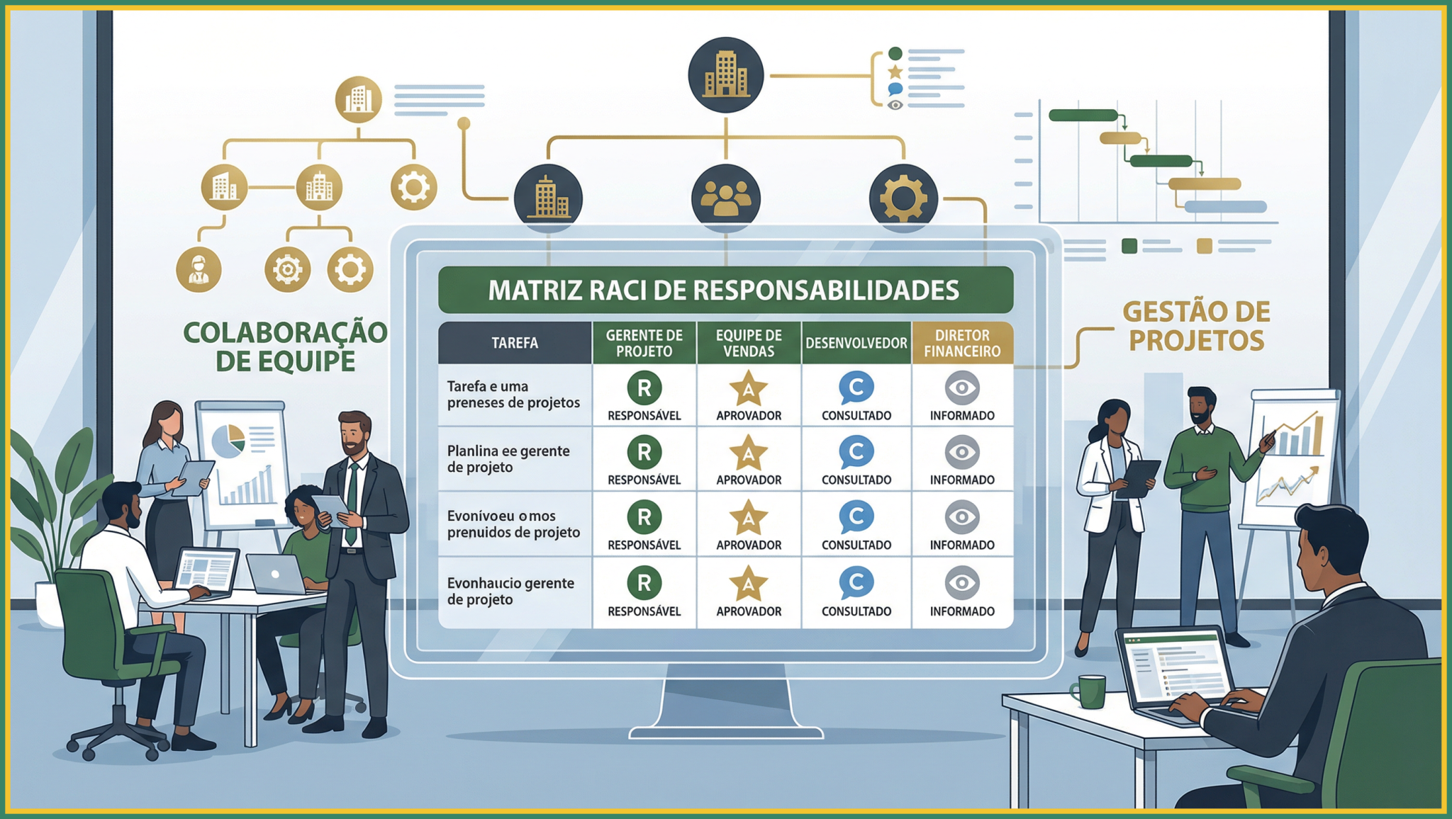 Matriz RACI no Excel: Defina Responsabilidades Grátis - Planilhas ...