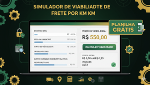 Simulador de viabilidade de fretes por KM