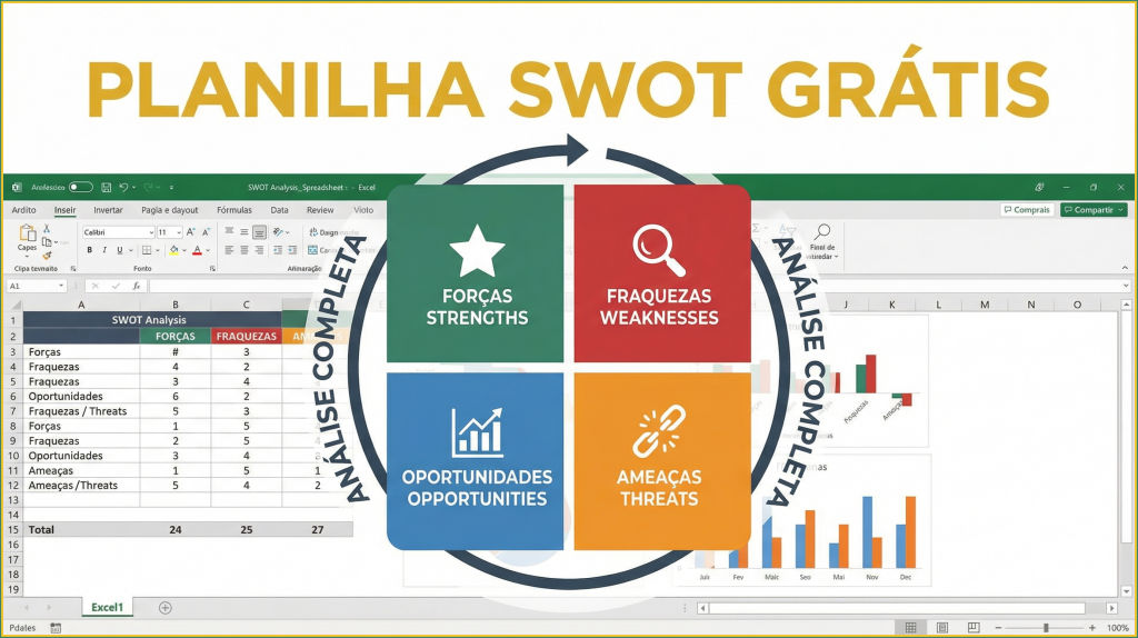 [PLANILHA GRÁTIS] Planilha SWOT Analysis